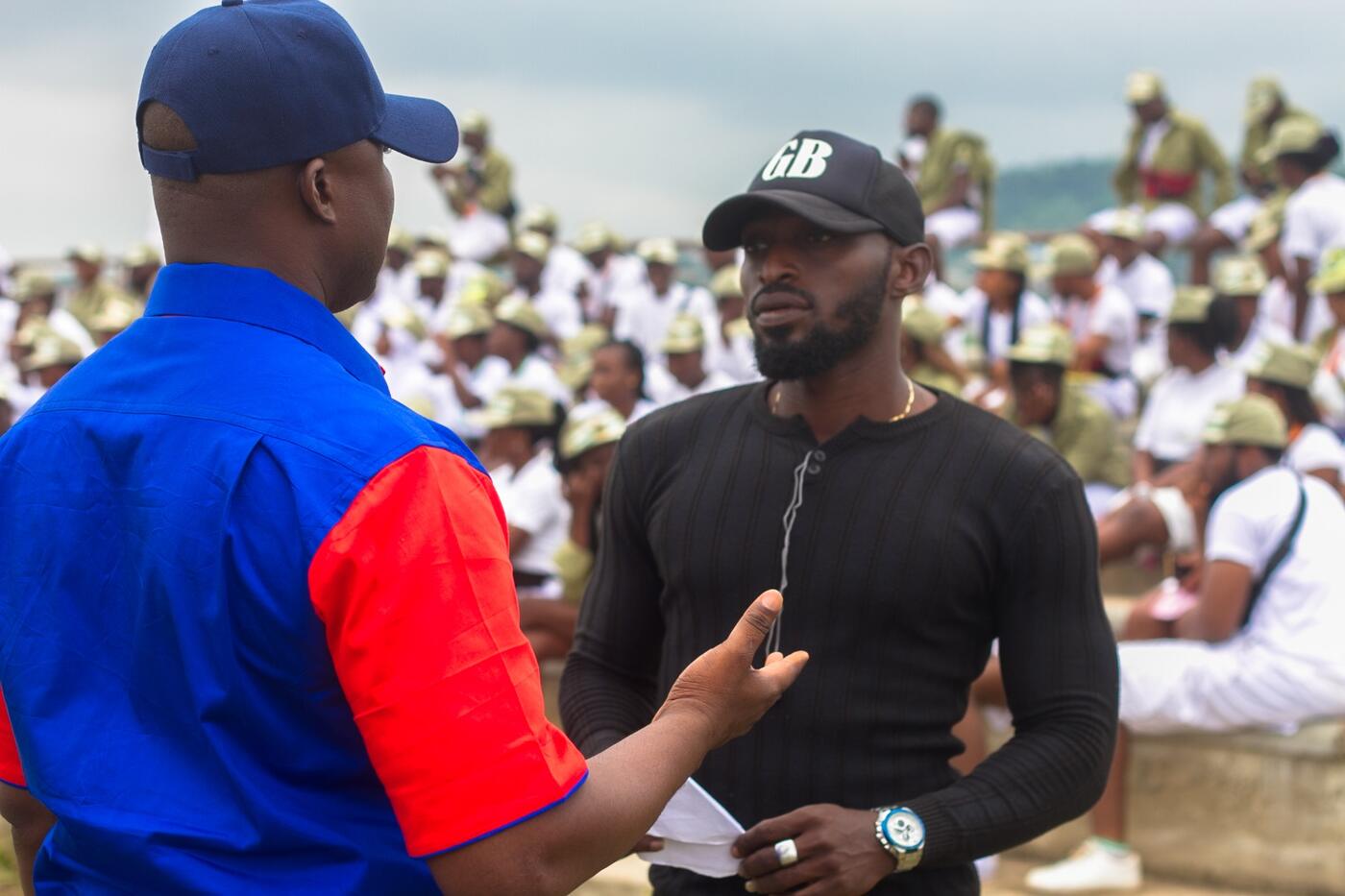 A Real Life After School facilitator in conversation at an NYSC orientation camp
